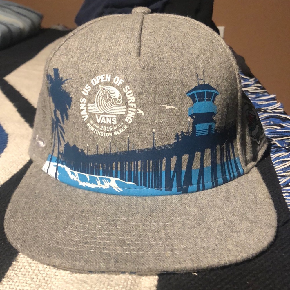 Vans Gray and Blue Surfing Hat